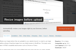 Resize images before upload